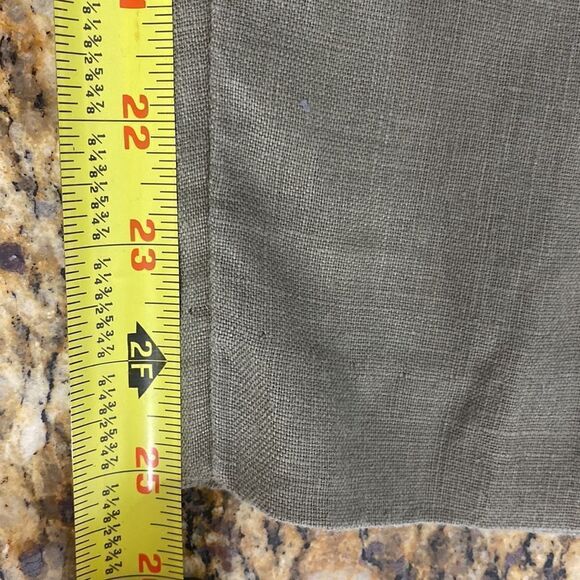 J. Jill 100% linen khaki green color high rise straight leg pants size S - Picture 9 of 9